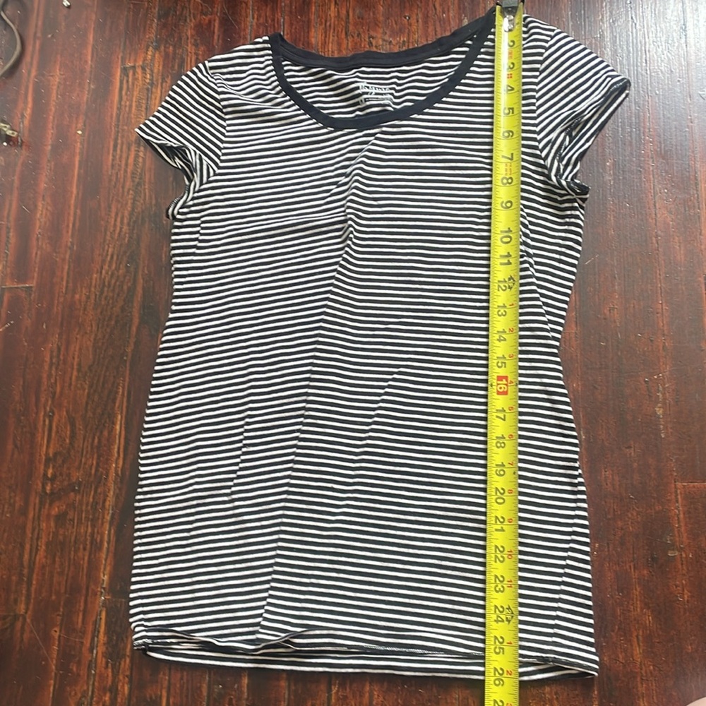 large cotton Black and White Striped T-Shirt | Thyme Maternity 36-42" bust
